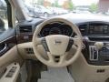 2012 Nissan Quest Beige Interior Steering Wheel Photo