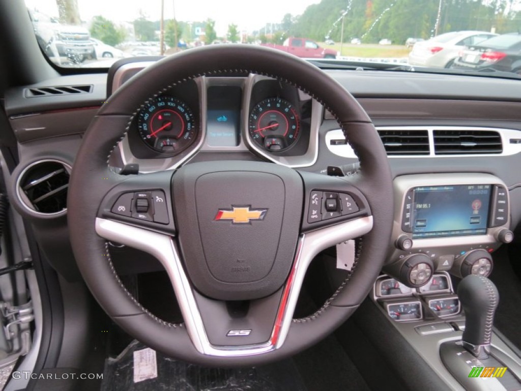 2013 Chevrolet Camaro SS/RS Convertible Black Steering Wheel Photo #71458471