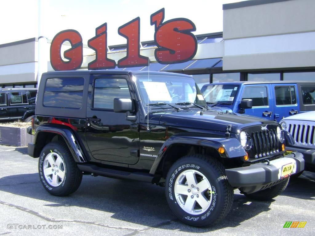 2009 Wrangler Sahara 4x4 - Black / Dark Slate Gray/Medium Slate Gray photo #1