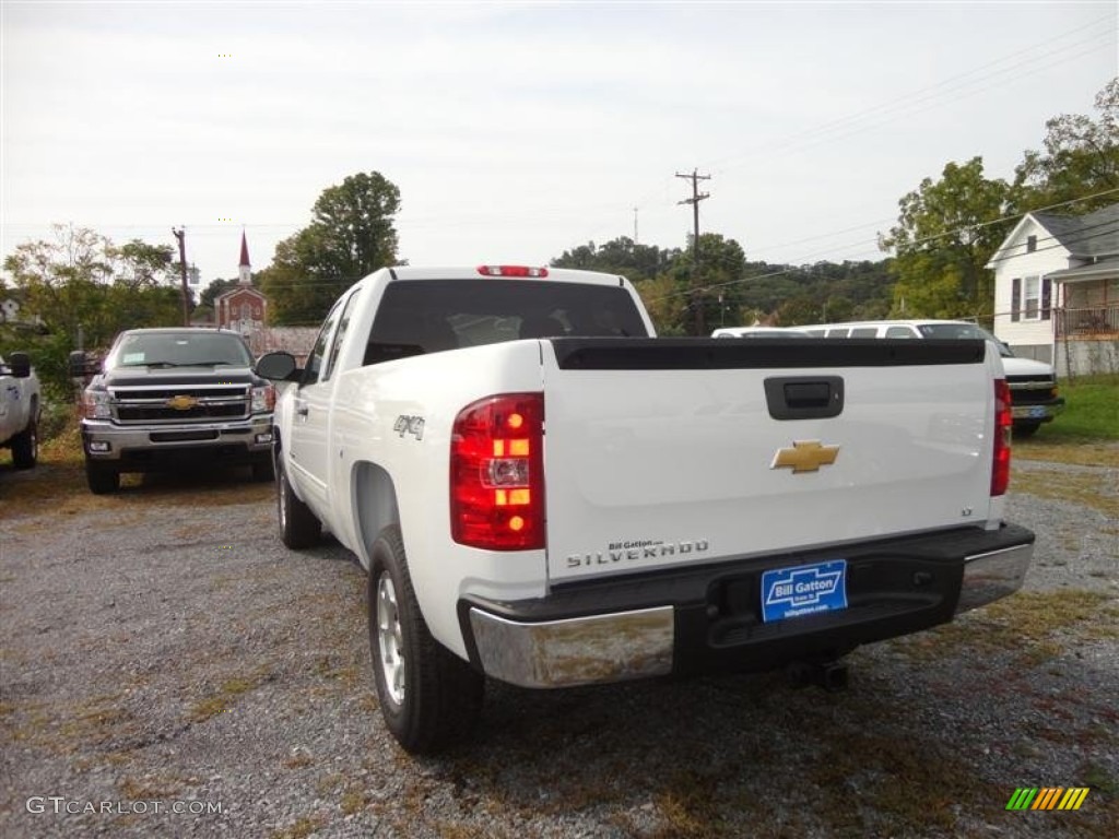 2013 Silverado 1500 LT Extended Cab 4x4 - Summit White / Ebony photo #3