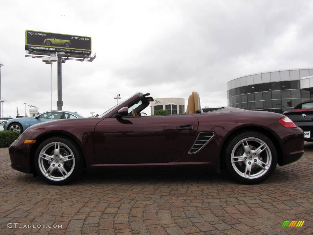 2007 Boxster  - Carmona Red Metallic / Sand Beige photo #2