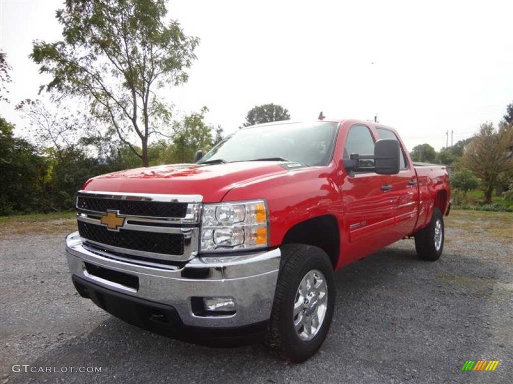 Victory Red 2013 Chevrolet Silverado 2500HD LT Crew Cab 4x4 Exterior Photo #71460257