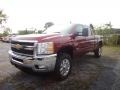 2013 Deep Ruby Metallic Chevrolet Silverado 2500HD LT Crew Cab 4x4  photo #2