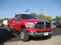 2007 Flame Red Dodge Ram 2500 SLT Quad Cab 4x4  photo #4