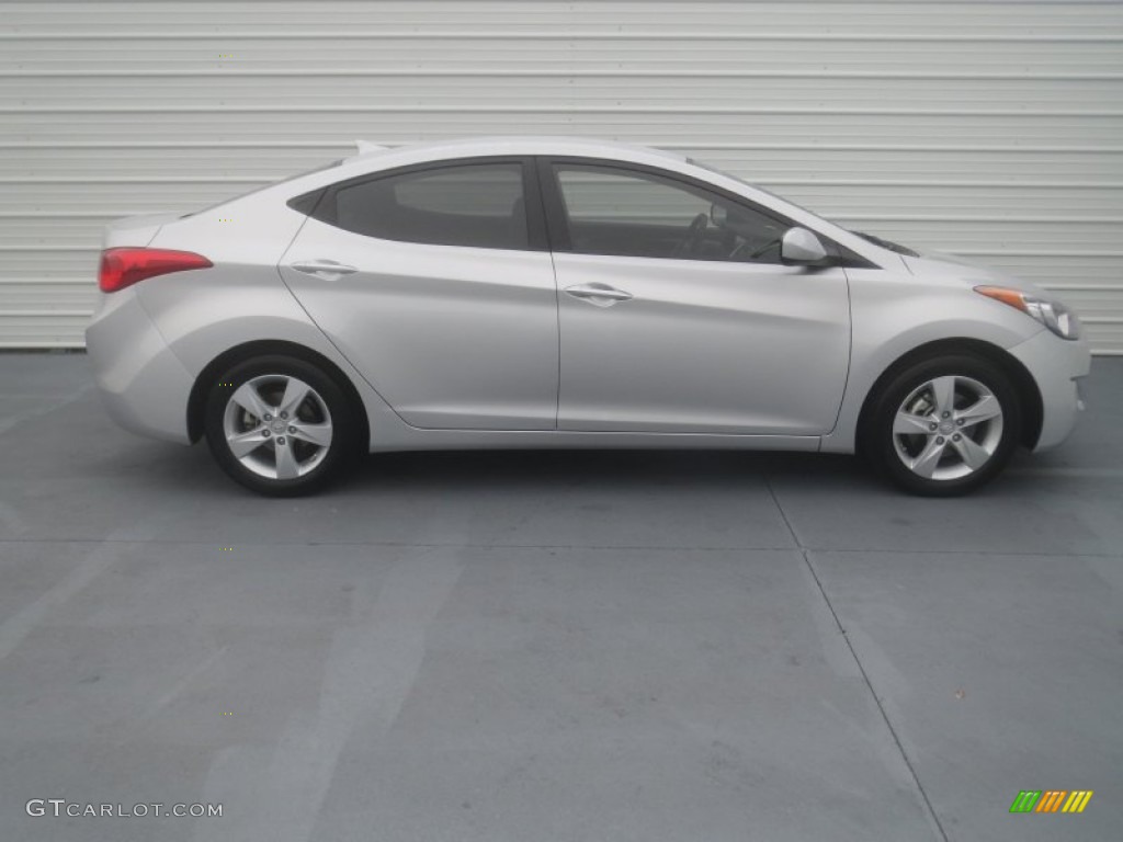 2012 Elantra GLS - Shimmering Silver / Gray photo #2
