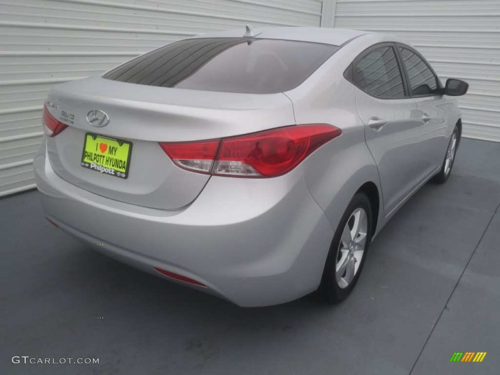 2012 Elantra GLS - Shimmering Silver / Gray photo #3