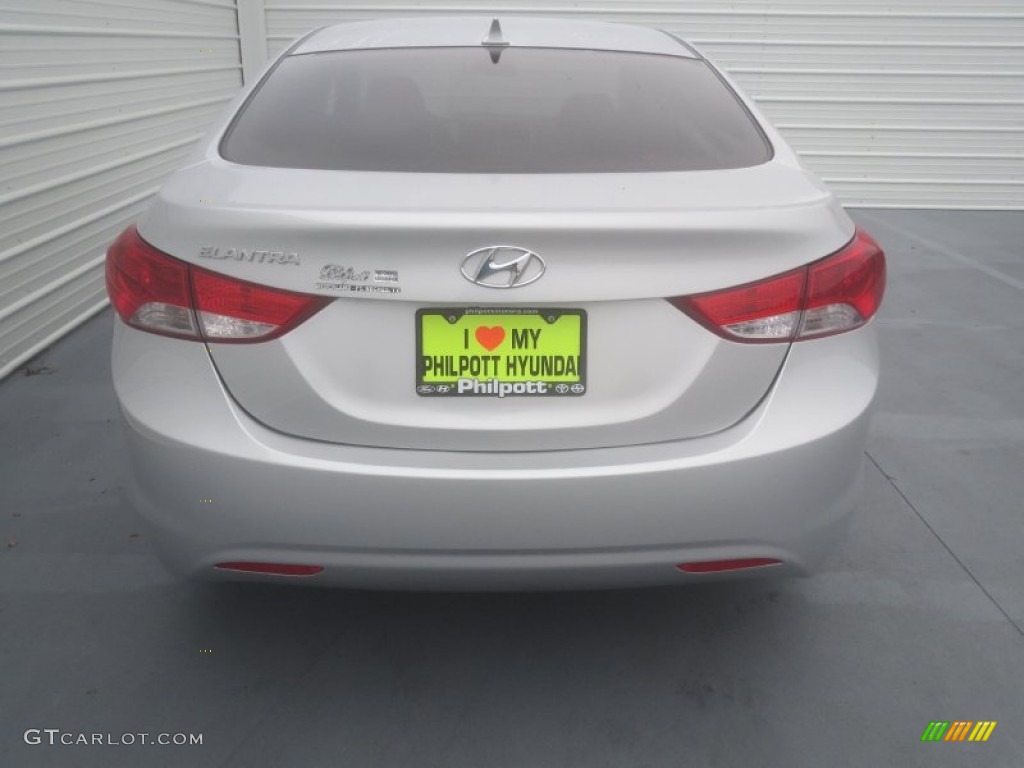 2012 Elantra GLS - Shimmering Silver / Gray photo #4