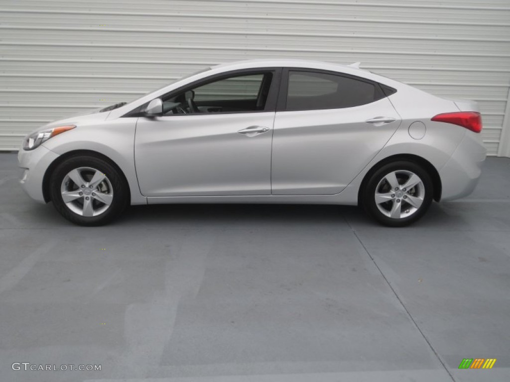 2012 Elantra GLS - Shimmering Silver / Gray photo #5