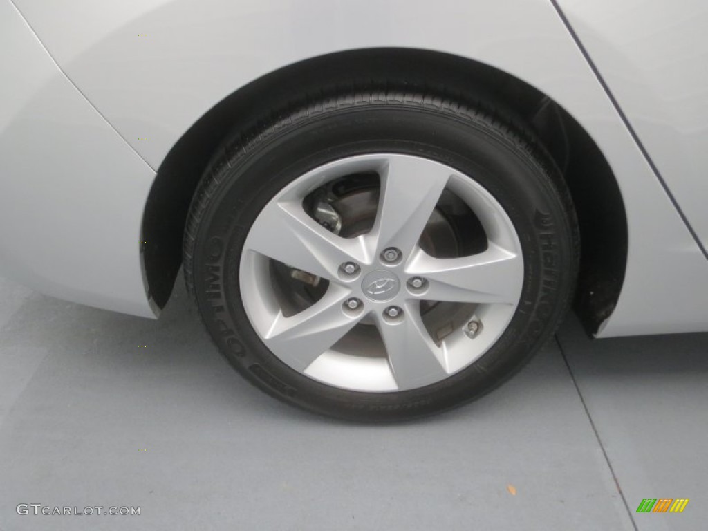 2012 Elantra GLS - Shimmering Silver / Gray photo #12