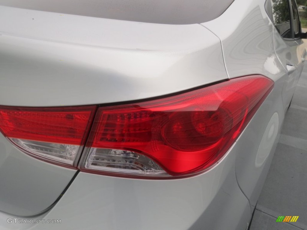 2012 Elantra GLS - Shimmering Silver / Gray photo #15