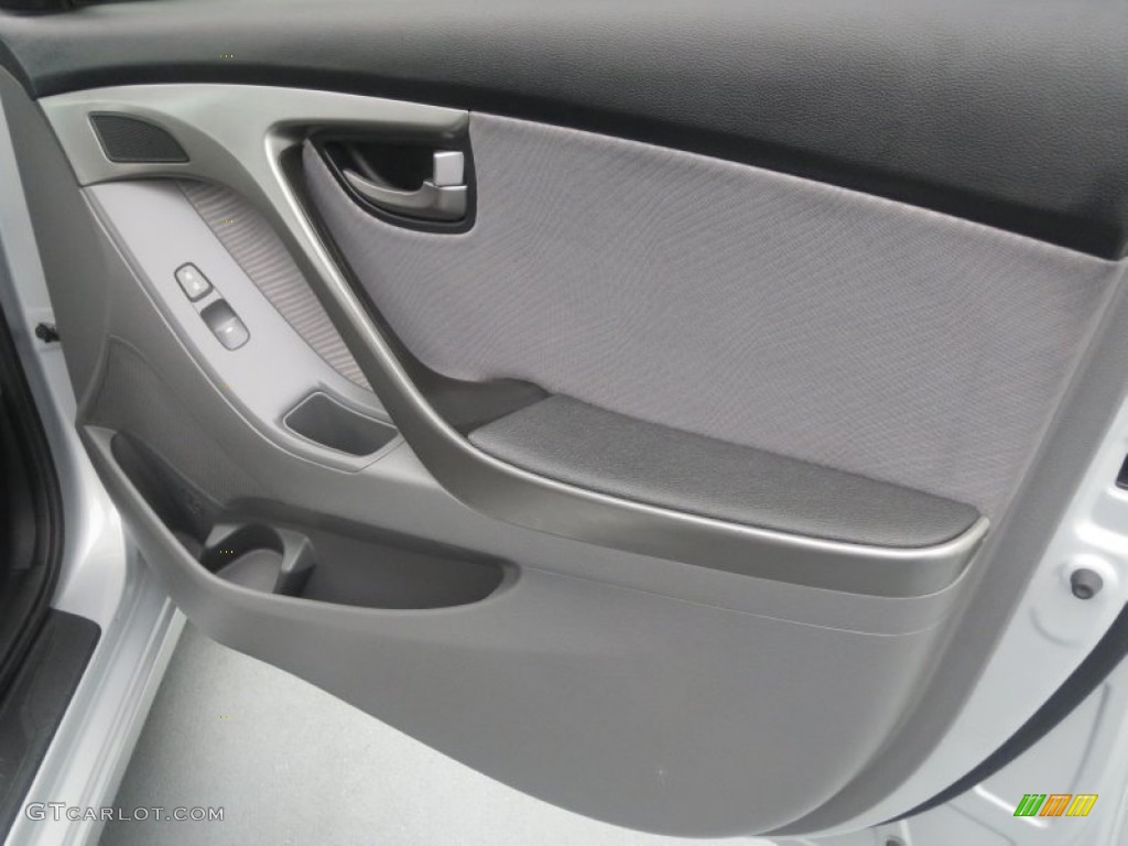 2012 Elantra GLS - Shimmering Silver / Gray photo #19