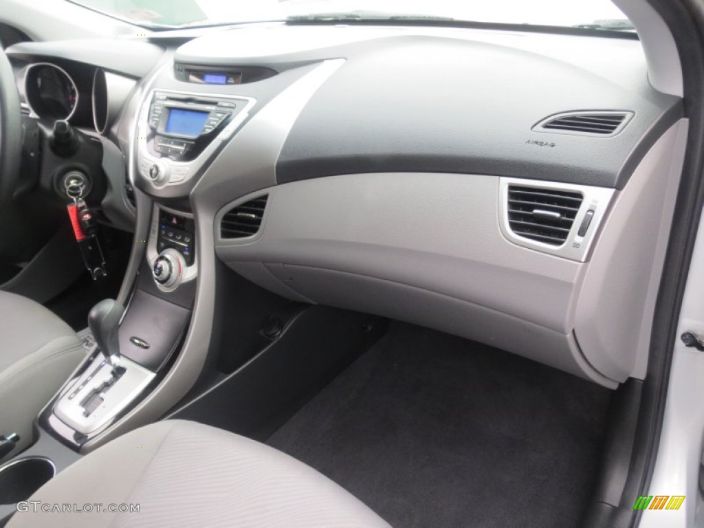 2012 Elantra GLS - Shimmering Silver / Gray photo #20