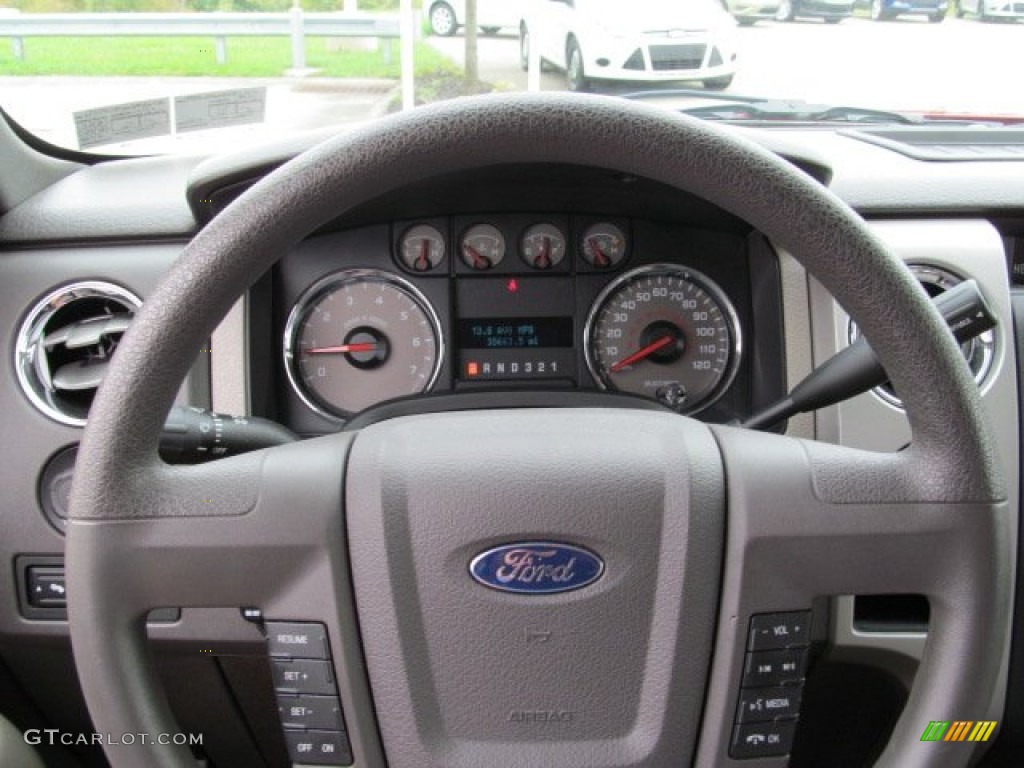 2010 F150 XLT SuperCrew 4x4 - Vermillion Red / Medium Stone photo #22