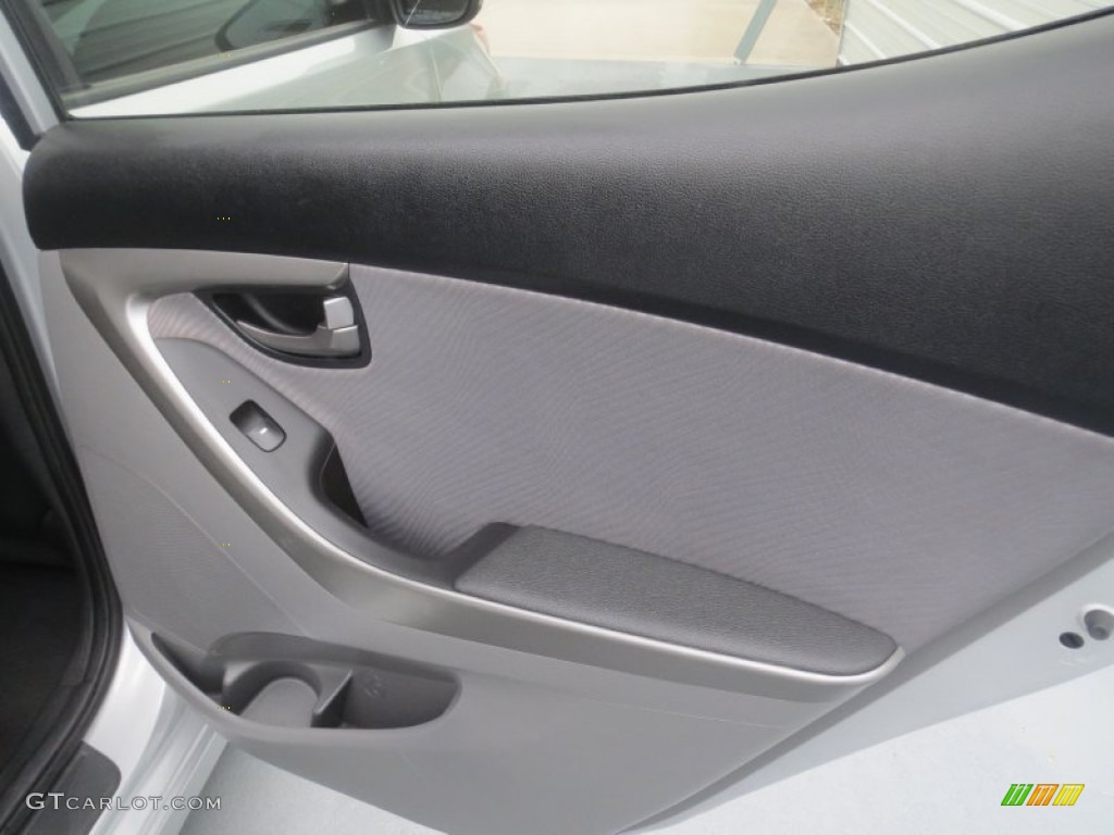 2012 Elantra GLS - Shimmering Silver / Gray photo #22