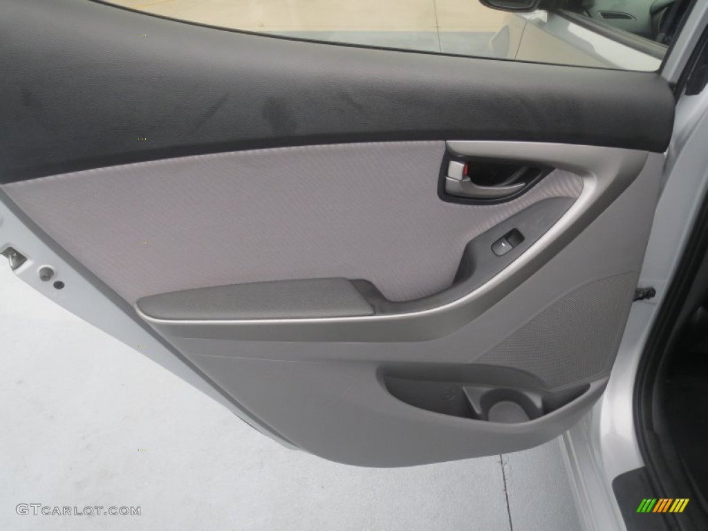 2012 Elantra GLS - Shimmering Silver / Gray photo #25