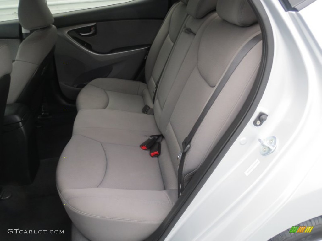 2012 Elantra GLS - Shimmering Silver / Gray photo #26