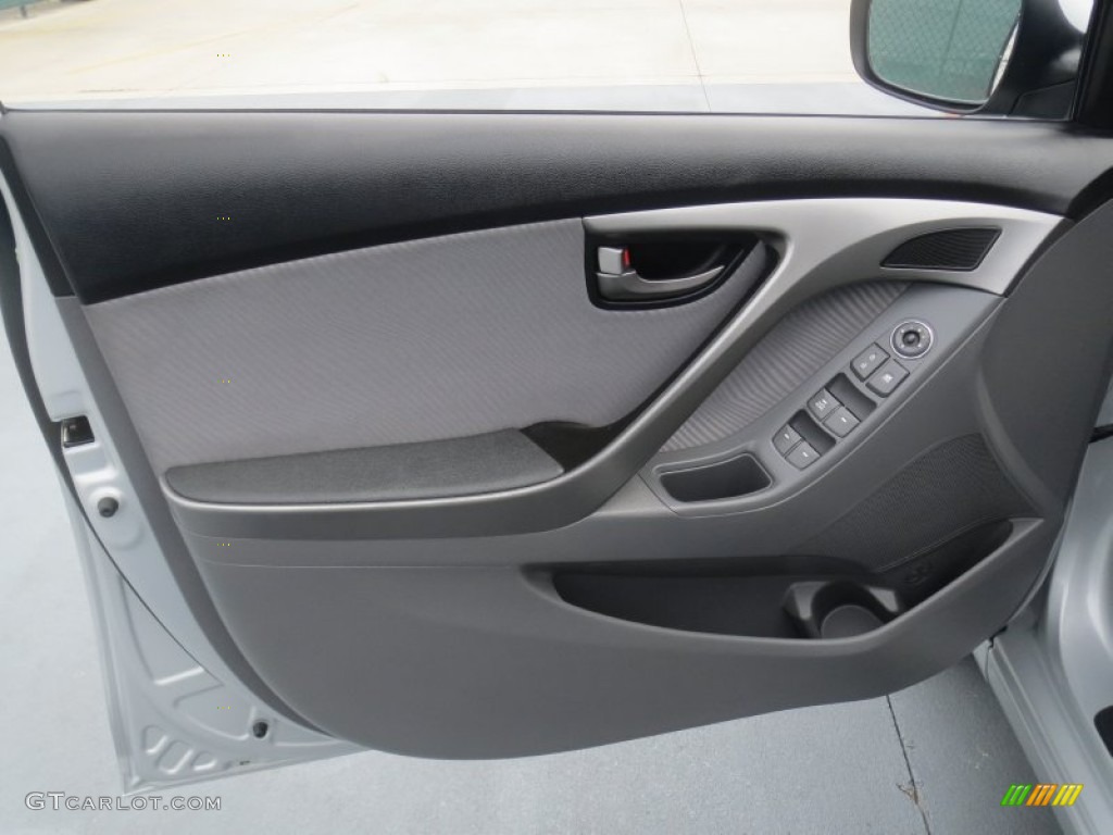 2012 Elantra GLS - Shimmering Silver / Gray photo #27
