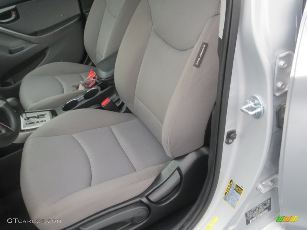 2012 Elantra GLS - Shimmering Silver / Gray photo #29