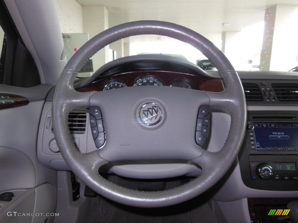 2007 Buick Lucerne CXL Titanium Gray Steering Wheel Photo #71461925