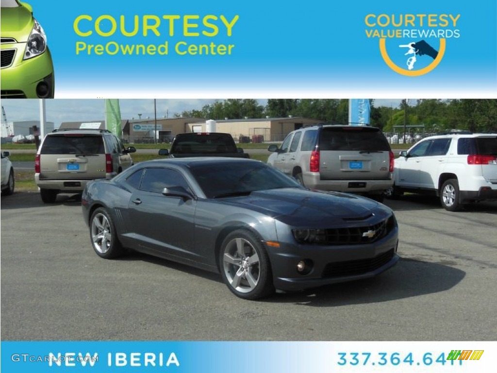 2010 Camaro SS/RS Coupe - Cyber Gray Metallic / Black photo #1