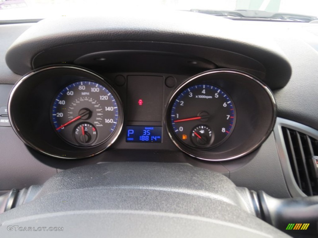 2011 Hyundai Genesis Coupe 3.8 Grand Touring Gauges Photo #71462075