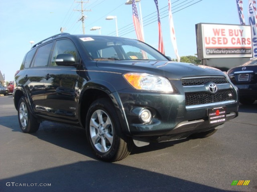 2010 RAV4 Limited V6 4WD - Black Forest Pearl / Ash Gray photo #1