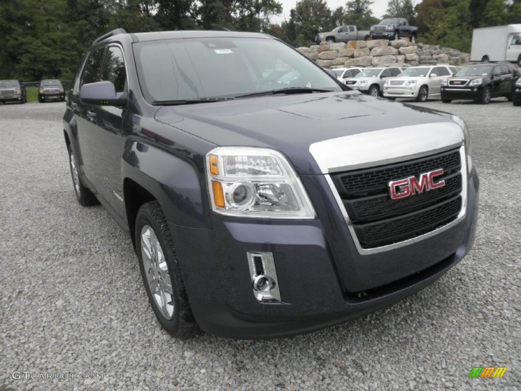 Atlantis Blue Metallic 2013 GMC Terrain SLE Exterior Photo #71464943