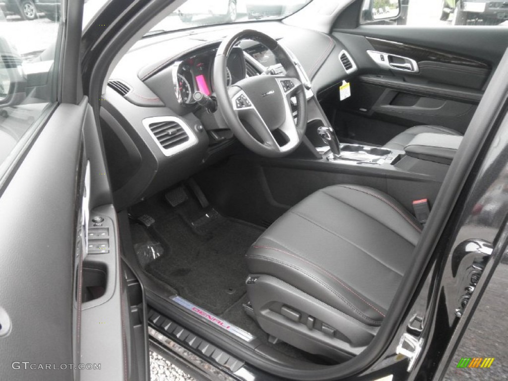 Jet Black Interior 2013 GMC Terrain Denali Photo #71465189