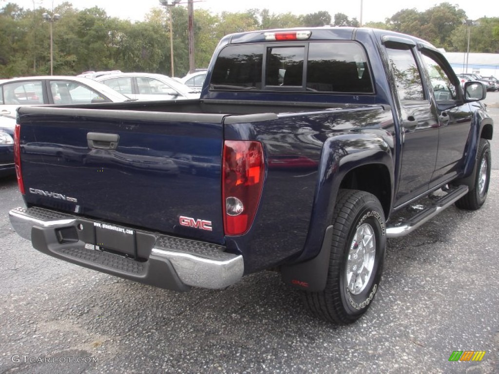 2007 Canyon SLE Crew Cab 4x4 - Midnight Blue Metallic / Dark Pewter photo #4