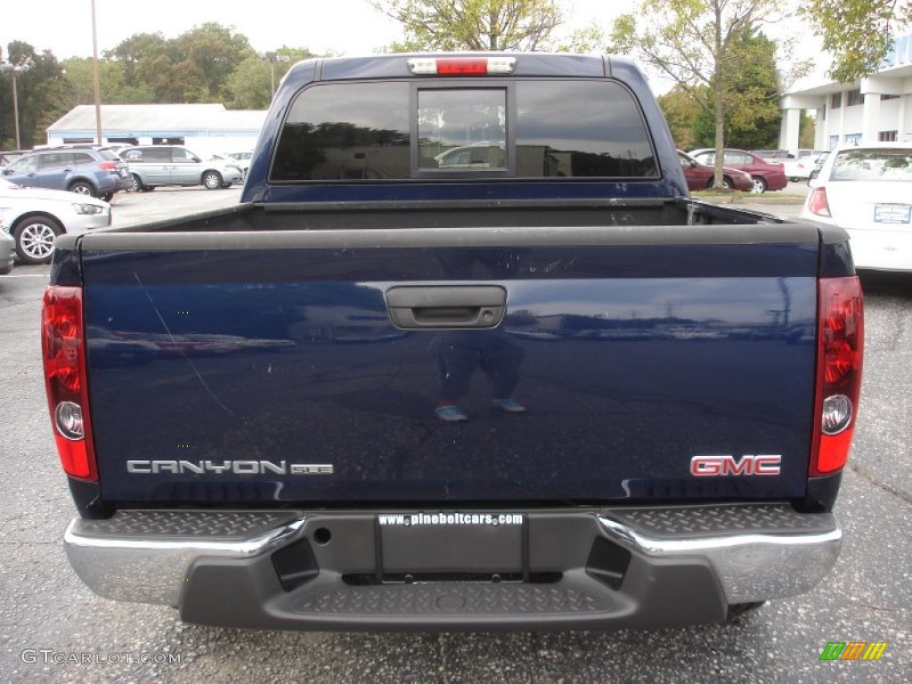 2007 Canyon SLE Crew Cab 4x4 - Midnight Blue Metallic / Dark Pewter photo #5