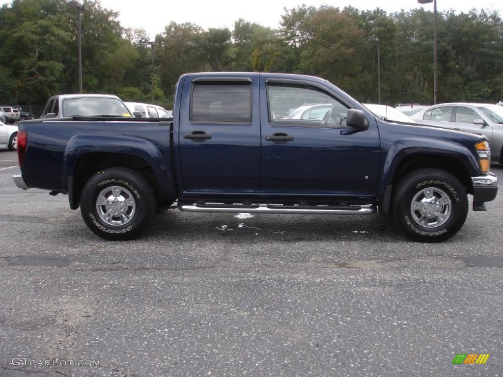 2007 Canyon SLE Crew Cab 4x4 - Midnight Blue Metallic / Dark Pewter photo #7