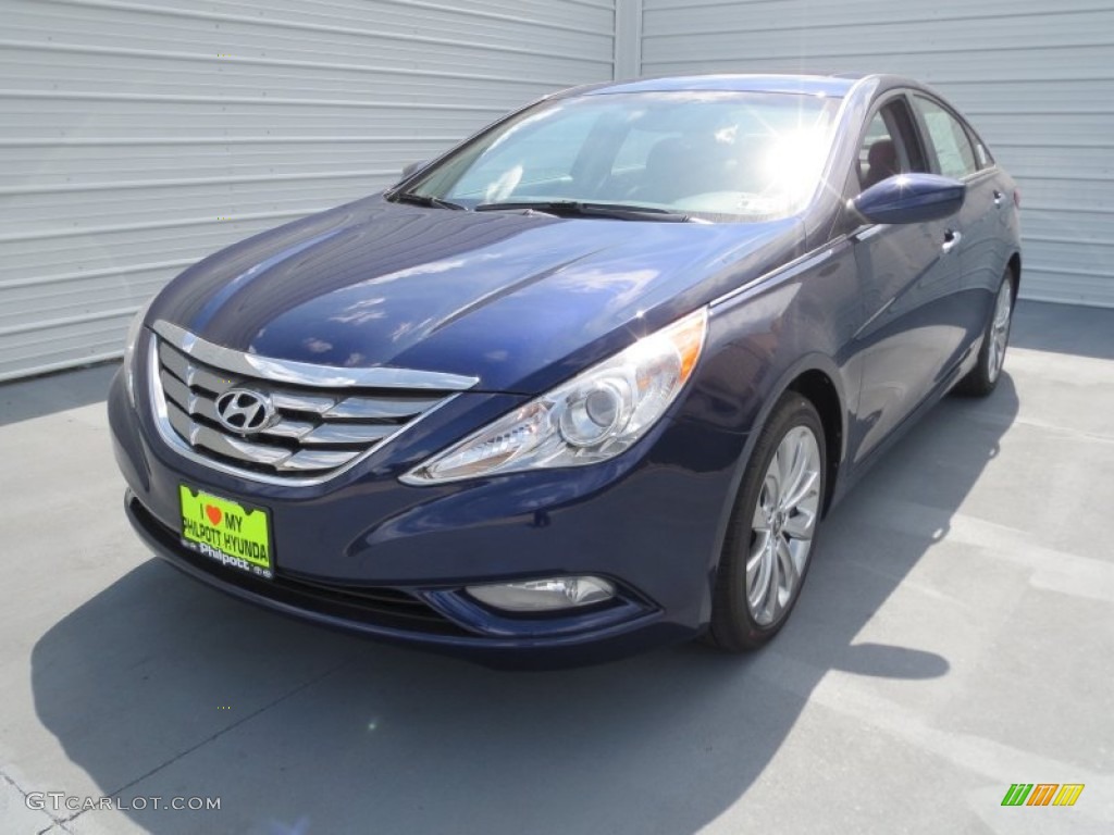 2013 Sonata SE - Indigo Night Blue / Gray photo #6