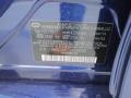 2013 Sonata SE Indigo Night Blue Color Code Y4