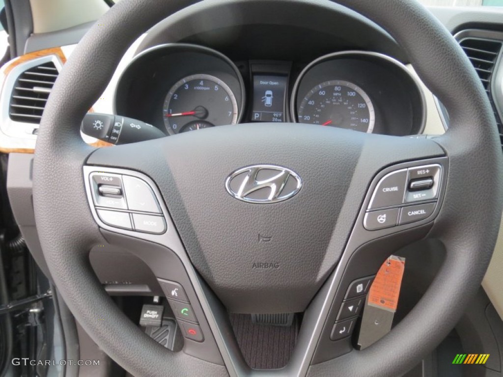 2013 Hyundai Santa Fe Sport Beige Steering Wheel Photo #71467187