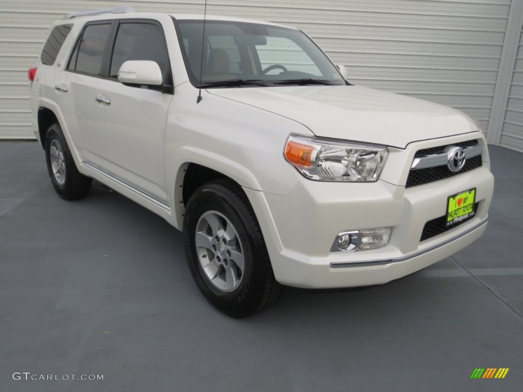 2013 4Runner SR5 - Blizzard White Pearl / Sand Beige Leather photo #1