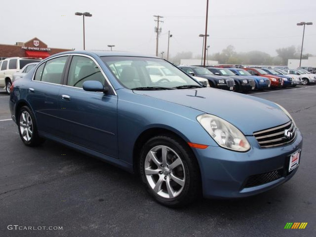 Lakeshore Slate Blue 2005 Infiniti G 35 x Sedan Exterior Photo #71467753