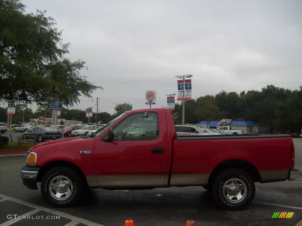 2004 F150 XL Heritage Regular Cab - Bright Red / Heritage Medium Parchment photo #6