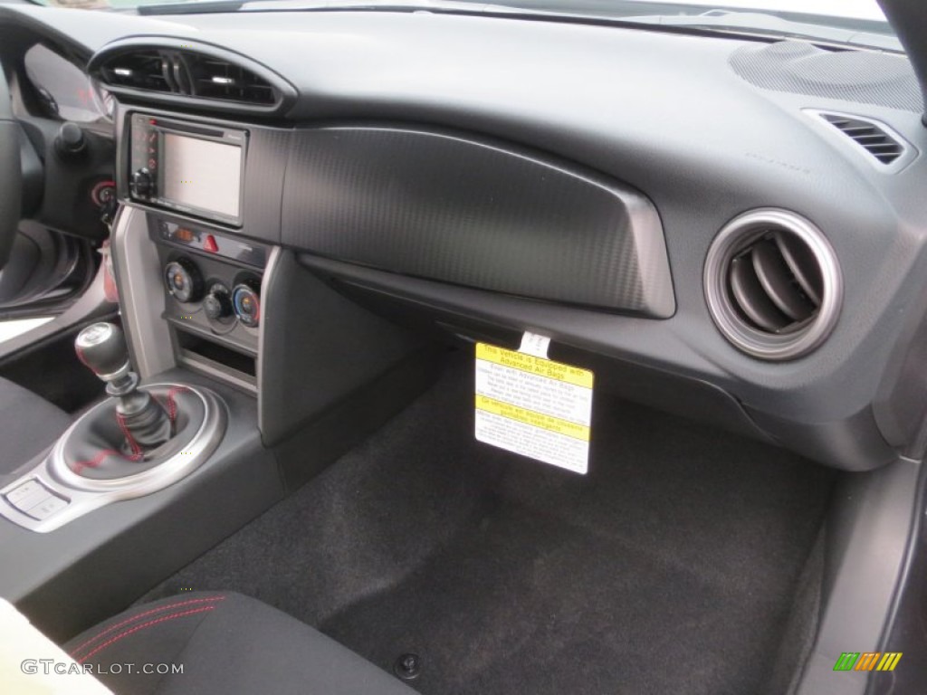 2013 Scion FR-S Sport Coupe Black/Red Accents Dashboard Photo #71467958