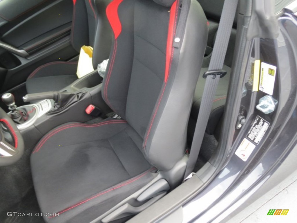 Black/Red Accents Interior 2013 Scion FR-S Sport Coupe Photo #71468003