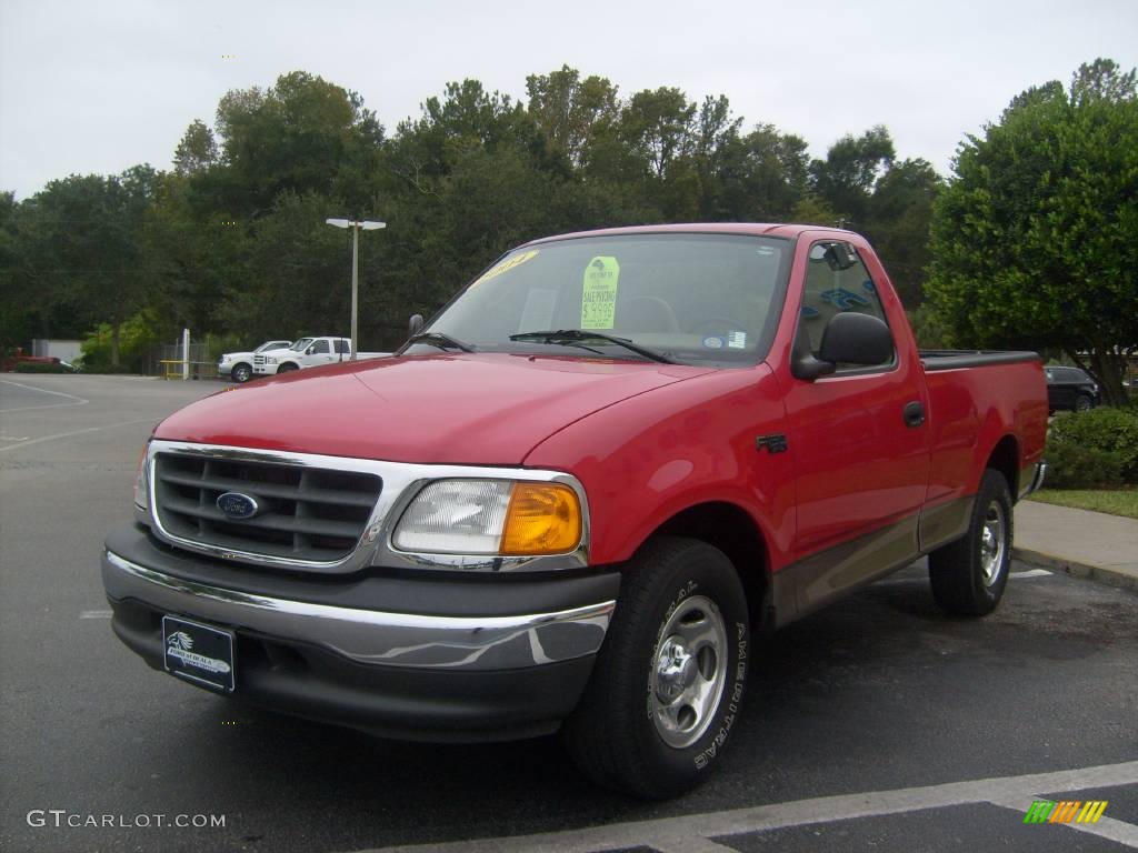 2004 Bright Red Ford F150 XL Heritage Regular Cab 544271 Photo 7