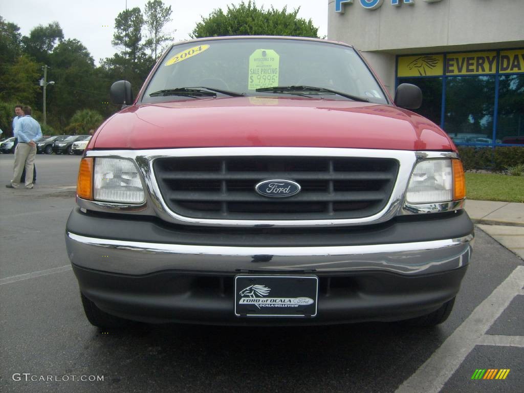 2004 F150 XL Heritage Regular Cab - Bright Red / Heritage Medium Parchment photo #8