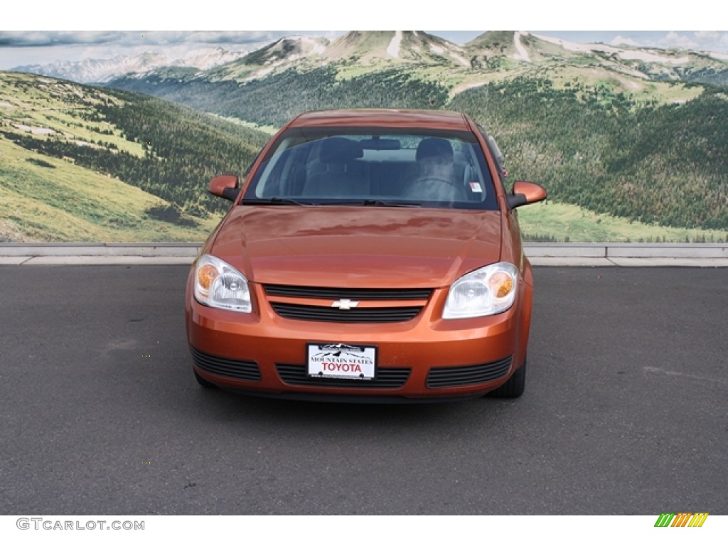 2007 Cobalt LT Sedan - Sunburst Orange Metallic / Gray photo #7