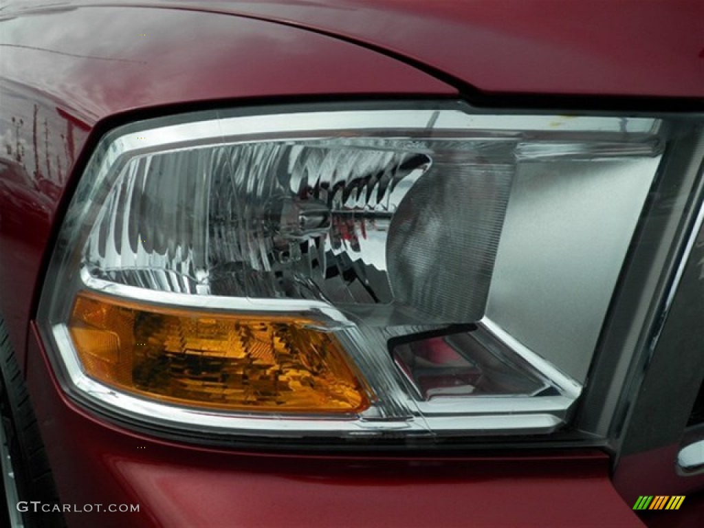 2010 Ram 1500 SLT Quad Cab - Inferno Red Crystal Pearl / Dark Slate/Medium Graystone photo #3