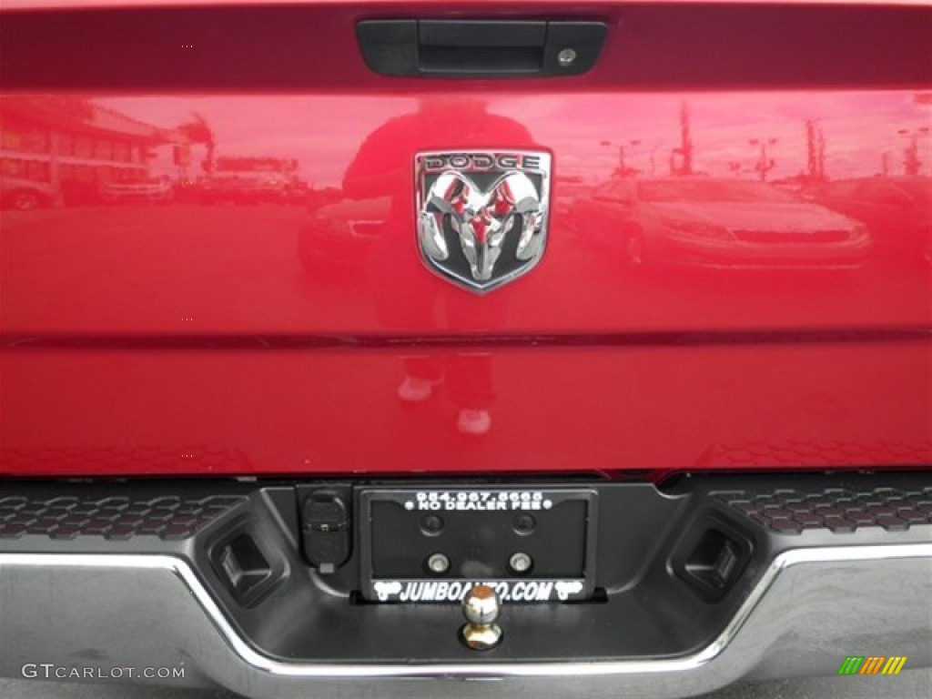 2010 Ram 1500 SLT Quad Cab - Inferno Red Crystal Pearl / Dark Slate/Medium Graystone photo #15