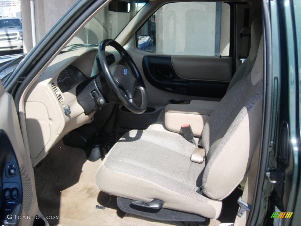 2002 Ranger XLT SuperCab 4x4 - Dark Highland Green Metallic / Medium Prairie Tan photo #4