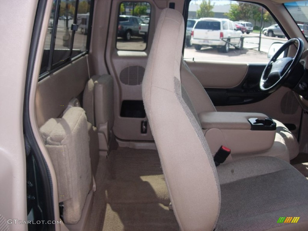 2002 Ranger XLT SuperCab 4x4 - Dark Highland Green Metallic / Medium Prairie Tan photo #6