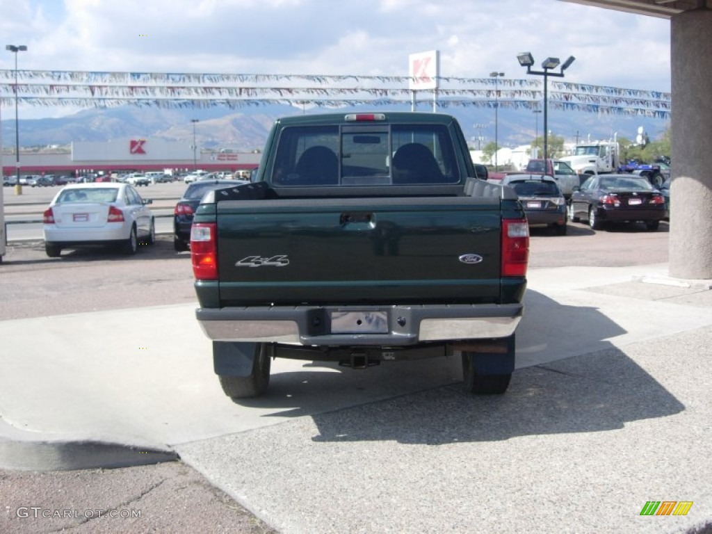 2002 Ranger XLT SuperCab 4x4 - Dark Highland Green Metallic / Medium Prairie Tan photo #10