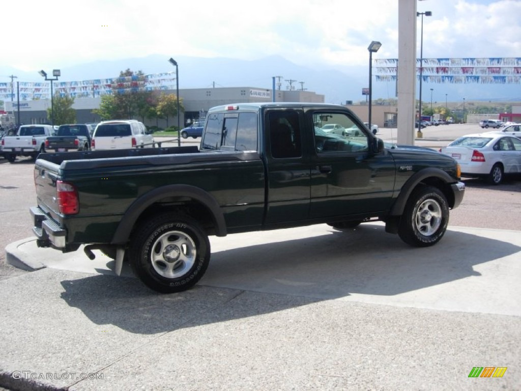 2002 Ranger XLT SuperCab 4x4 - Dark Highland Green Metallic / Medium Prairie Tan photo #11