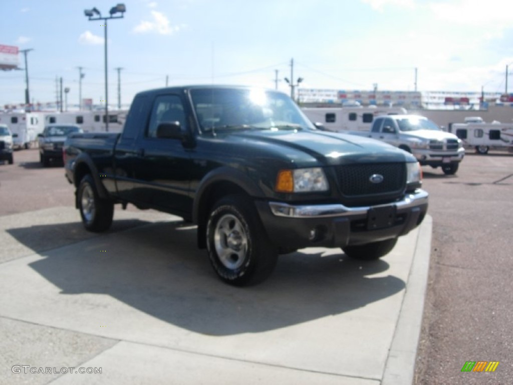 2002 Ranger XLT SuperCab 4x4 - Dark Highland Green Metallic / Medium Prairie Tan photo #13