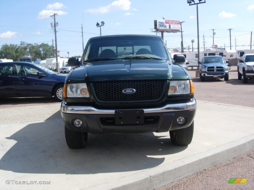 2002 Ranger XLT SuperCab 4x4 - Dark Highland Green Metallic / Medium Prairie Tan photo #14
